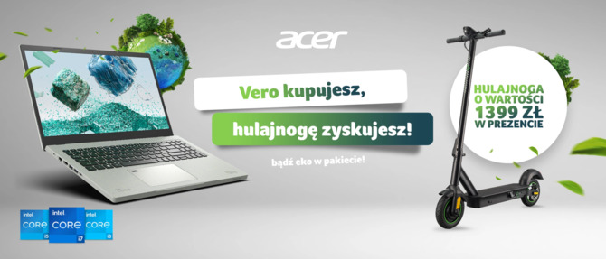 Acer rusza z ekologiczną promocją - przy zakupie laptopa Aspire Vero dostaniemy za darmo hulajnogę [2]