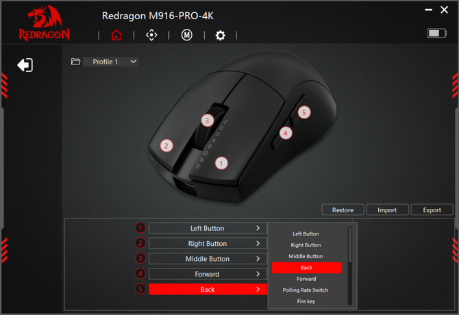 Test myszki Redragon M916 K1NG 4K PRO - Tańsza alternatywa dla Logitech G PRO X Superlight 2. Świetny sensor i odświeżanie 4K [nc1]