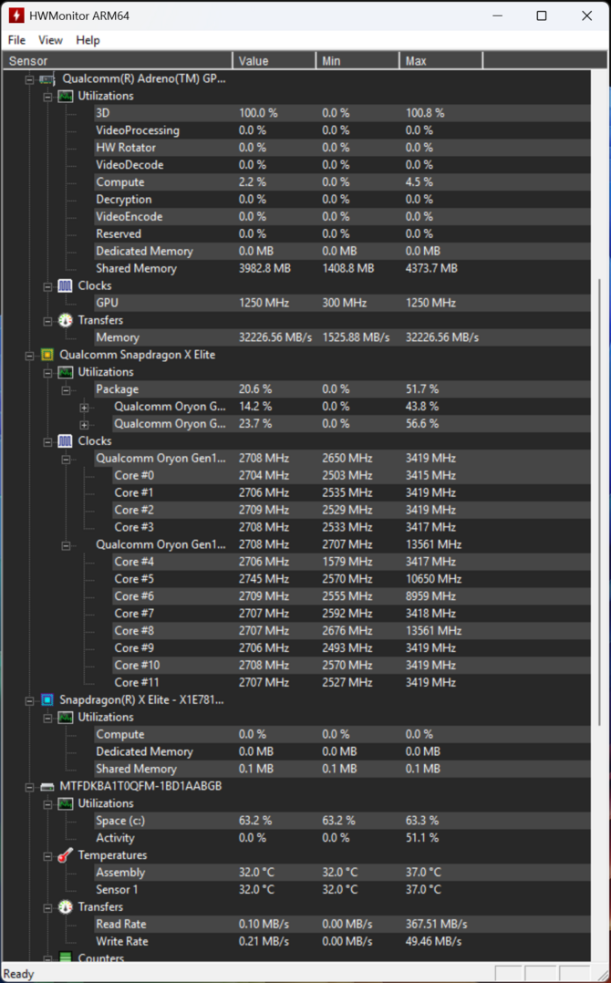 Test ASUS Vivobook S 15 OLED z procesorem Qualcomm Snapdragon X Elite i układem graficznym Adreno X1 [nc1]