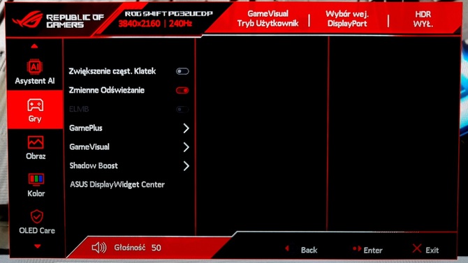Test ASUS ROG Swift OLED PG32UCDP - Monitor 4K OLED dla graczy z trybem 4K 240 Hz oraz Full HD 480 Hz [nc1]