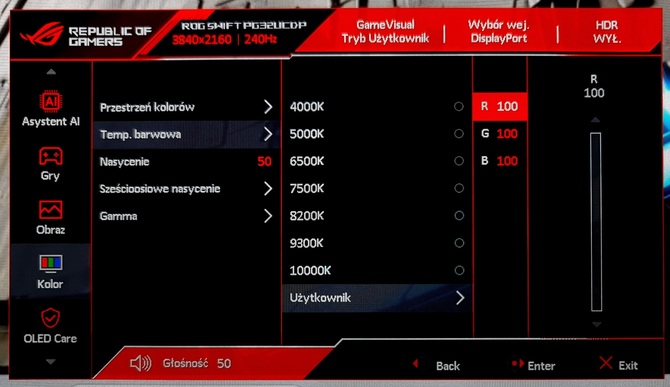 Test ASUS ROG Swift OLED PG32UCDP - Monitor 4K OLED dla graczy z trybem 4K 240 Hz oraz Full HD 480 Hz [nc1]