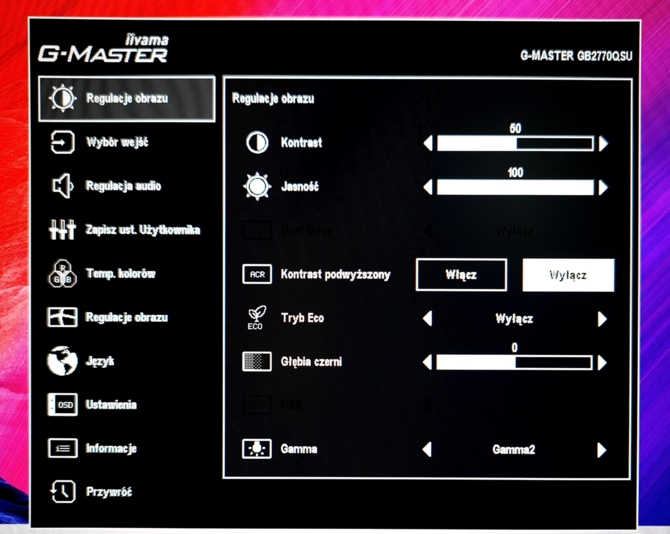 Test iiyama G-Master GB2770QSU-B6 Red Eagle - Atrakcyjny cenowo monitor do gier z ekranem Fast IPS 180 Hz [nc1]