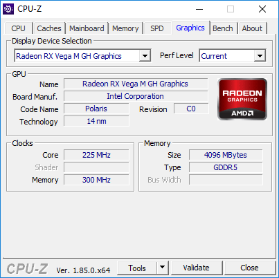 Radeon RX Vega M GH vs GeForce GTX 1050 Ti i GTX 1060 Max-Q [5]