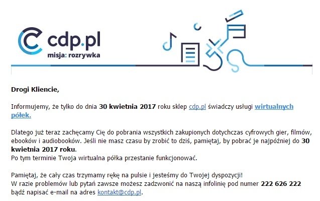 Kupowałeś na CDP.pl? Niedługo stracisz swoją własność! [2]