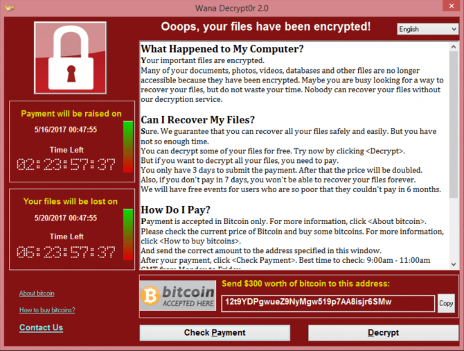Złośliwy ransomware WannaCry zbiera żniwo na całym świecie [2]