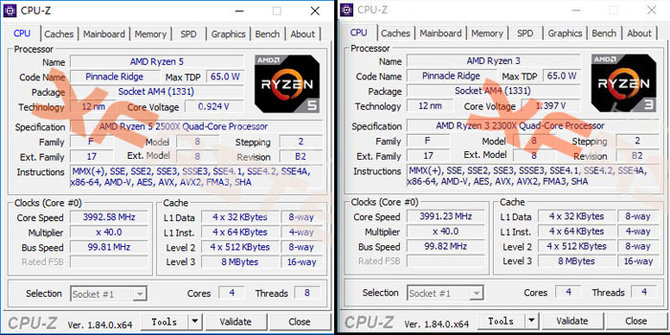 AMD Ryzen 3 2300X oraz Ryzen 5 2500X - znamy specyfikację [1]