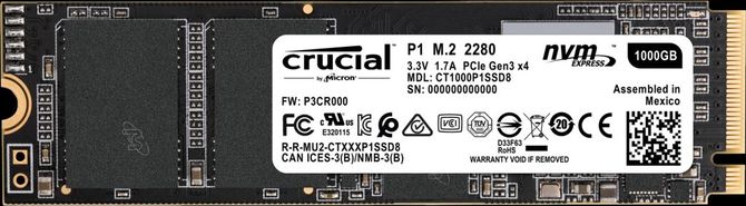 Crucial P1 - Nowe seria dysków z pamięciami QLC NAND [1]