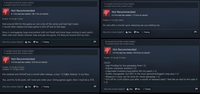Gracze nie są zadowoleni z obniżki ceny Shadow of the Tomb Raider [2]