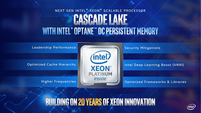 Intel prezentuje chipy Cascade Lake AP oraz nowe Xeony E-2100 [1]