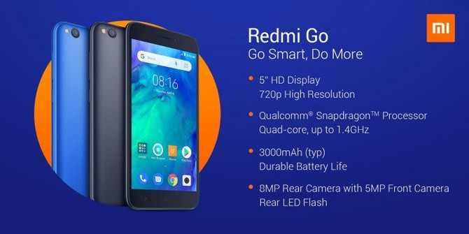Xiaomi Redmi Go - debiutuje tani smartfon z Androidem Go [1]