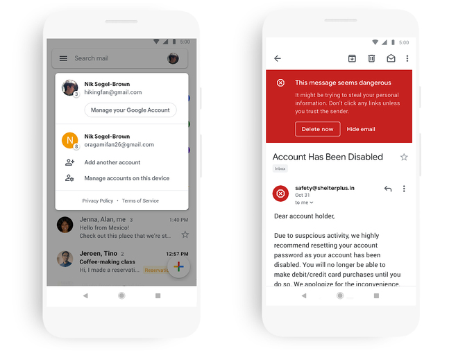 Aplikacja Gmail na smartfonach zmienia wygląd. Wdrażanie trwa [3]