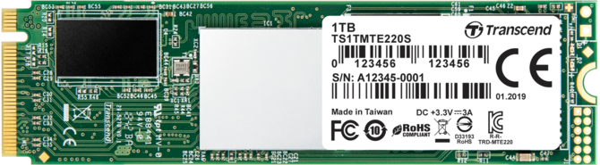 Transcend MTE220S – SSD PCIe NVMe z pamięciami 3D TLC NAND [2]