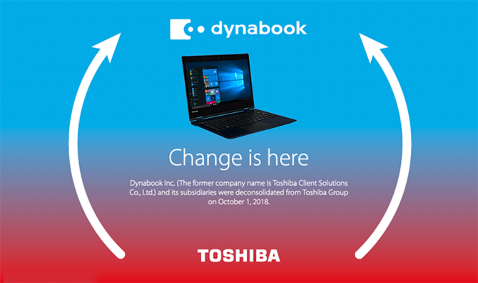 Laptopy Toshiba będą od teraz sprzedawane pod nazwą Dynabook [2]
