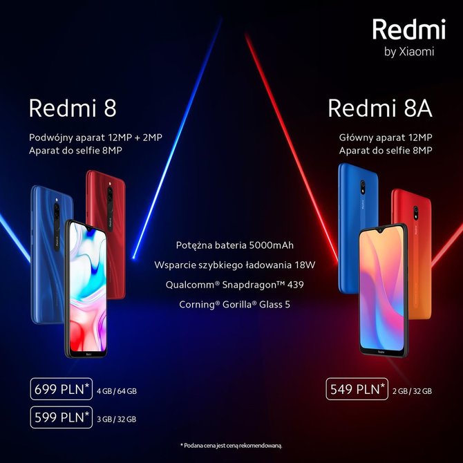 Redmi 8 i Redmi 8A debiutują w Polsce, znamy ceny smartfonów [1]
