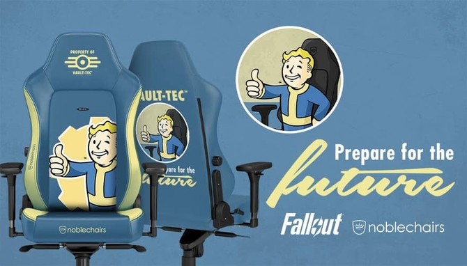 noblechairs zaprezentuje fotele stylizowane Falloutem i DOOMem [1]