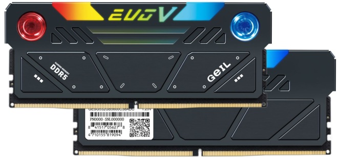 Pamięci RAM DDR5 GeIL EVO V DDR5 RGB z nietypowym systemem chłodzenia z dwoma wentylatorami [4]