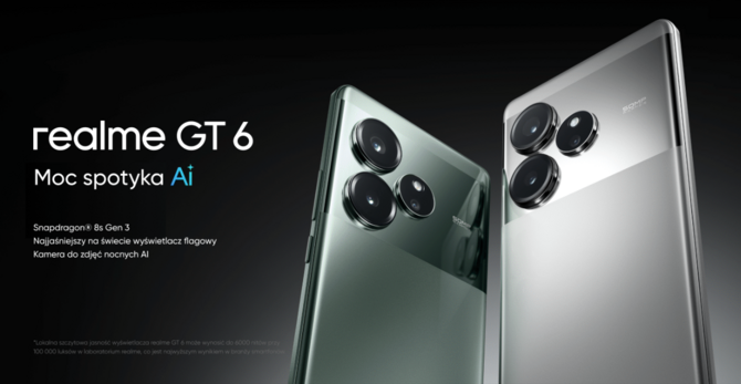 Premiera smartfonów realme GT 6 i realme GT 6T. Mocne specyfikacje i atrakcyjna oferta na start sprzedaży [1]