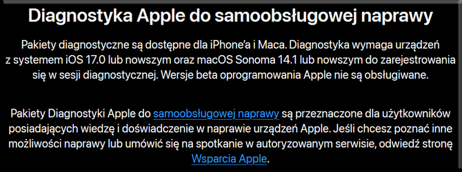 Pakiet diagnostyczny od Apple już w Europie. Każdy może sprawdzić wadliwe podzespoły w iPhonie i Macu [2]