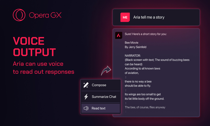 Opera GX - przeglądarka dla graczy otrzymuje aktualizację. Sztuczna inteligencja Aria zyskała nowe możliwości dzięki Google [3]