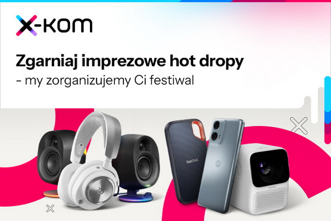 W x-kom tańsze procesory, dyski SSD, pamięci RAM, obudowy i płyty główne. Promocja na komputery G4M3R i smartfony Motorola [nc1]