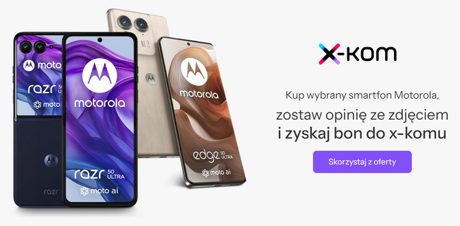 W x-kom tańsze procesory, dyski SSD, pamięci RAM, obudowy i płyty główne. Promocja na komputery G4M3R i smartfony Motorola [nc1]