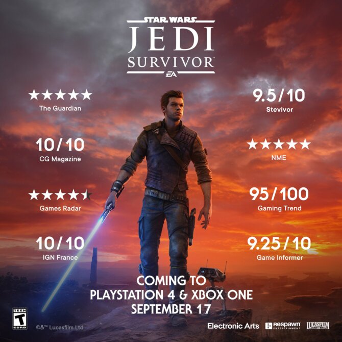 Star Wars Jedi: Survivor - wiemy, kiedy gra zadebiutuje na konsolach PlayStation 4 oraz Xbox One [2]