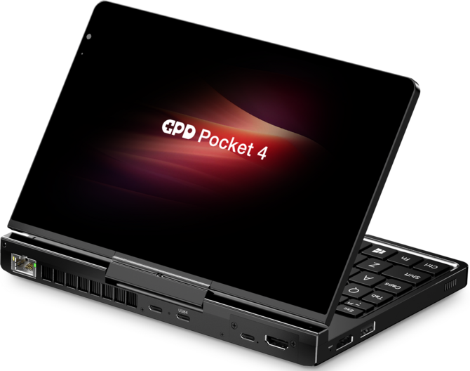 GPD Pocket 4 - nietypowy laptop, który oferuje układ z serii AMD Ryzen AI 300, modularny port i obrotowy ekran LTPS [2]