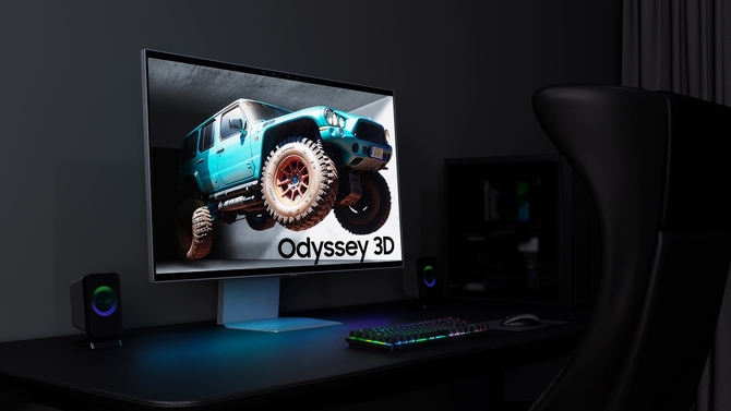 Samsung Odyssey 3D - wkrótce zadebiutuje nowy monitor, który pozwoli wyświetlić obraz 3D bez stosowania okularów [1]