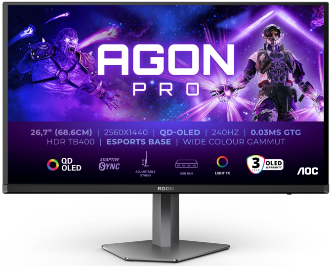 AGON PRO AG326UD i AGON PRO AG276QZD2 - nowe monitory dla graczy z ekranami QD-OLED. Świetny kontrast i Adaptive-Sync [3]