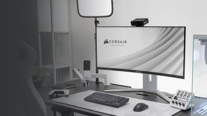 Corsair XENEON 34WQHD240-C QD-OLED - monitor dla graczy z zakrzywionym ekranem. Obsługa HDR i AMD FreeSync Premium [1]