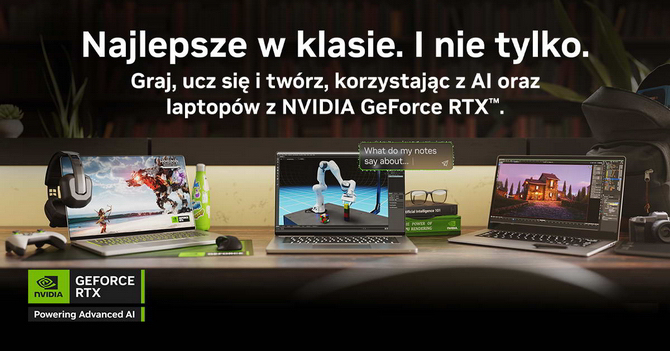 Laptopy z układami NVIDIA GeForce RTX to najlepszy wybór do wszystkich zastosowań - komfortowo pograsz i popracujesz [nc1]