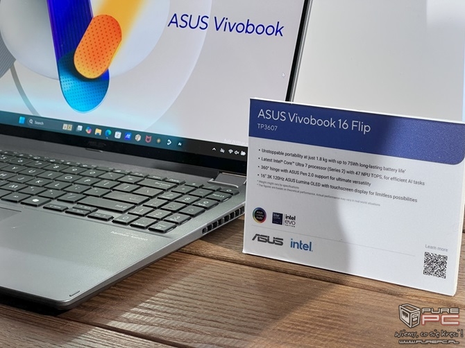 ASUS Vivobook S 14, Vivobook 14 Flip oraz Vivobook 16 Flip - laptopy i urządzenia konwertowalne z procesorami Intel Lunar Lake [nc1]