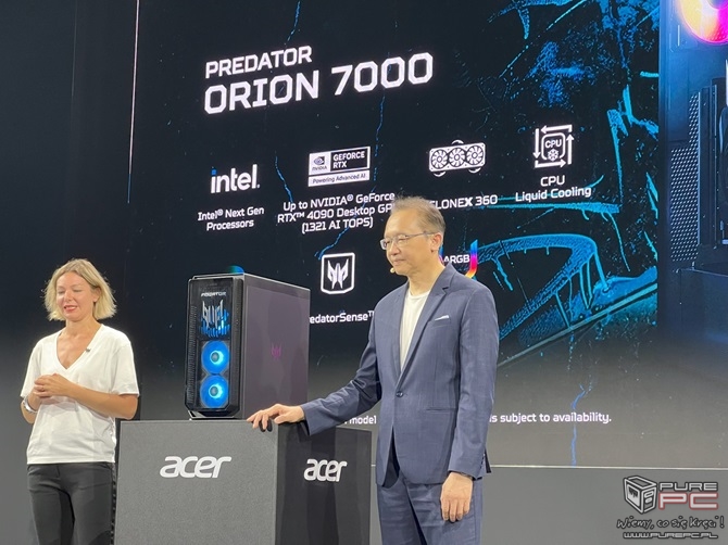 Acer Predator Orion 7000 (2024) - Gotowy komputer do gier z procesorami Intel Core Ultra 200K z generacji Arrow Lake [nc1]