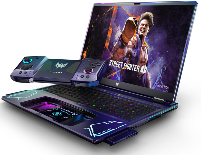 Acer Predator Project DualPlay, Nitro V 14 oraz Nitro V 16 - nowe laptopy do gier, w tym jeden z odczepianym kontrolerem [nc1]